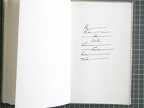 1985, 200×130 mm, tuš, papír, Textová kniha, sig.