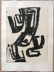 1965, 320×245 mm,tiskařská barva, papír, Iliada, sig.