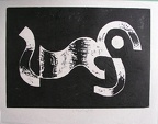 1961, 35×50 mm, tiskařská barva, papír, sig.