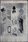 1964, 560×340 cm, reliéfní tisk, tiskařská barva, papír, kolážová grafika, sig.