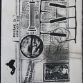 1964, 600×420 mm, reliéfní tisk, tiskařská barva, fermež, papír, kolážová grafika, sig. soukr. sb. 12
