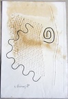 1965, 450×300 mm, reliéfní tisk, tiskařská barva, papír, fermež, kolážová grafika, sig.