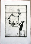 1965, 330×220 cm, reliéfní tisk, tiskařská barva, papír, kolážová grafika, sig.