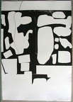 1966, 450×420 mm, reliéfní tisk, tiskařská barva, papír, kolážová grafika, sig.
