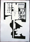 1966, 520×340 mm, reliéfní tisk, tiskařská barva, papír, kolážová grafika, sig.