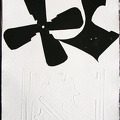 1967, 600×420 mm, reliéfní tisk, tiskařská barva, papír, kolážová grafika, sig. MG Brno