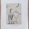1961, 90×60 mm, lept, tiskařská barva, papír, sig.