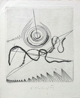 1964, 145×135 mm, rytina, tiskařská barva, papír, sig.