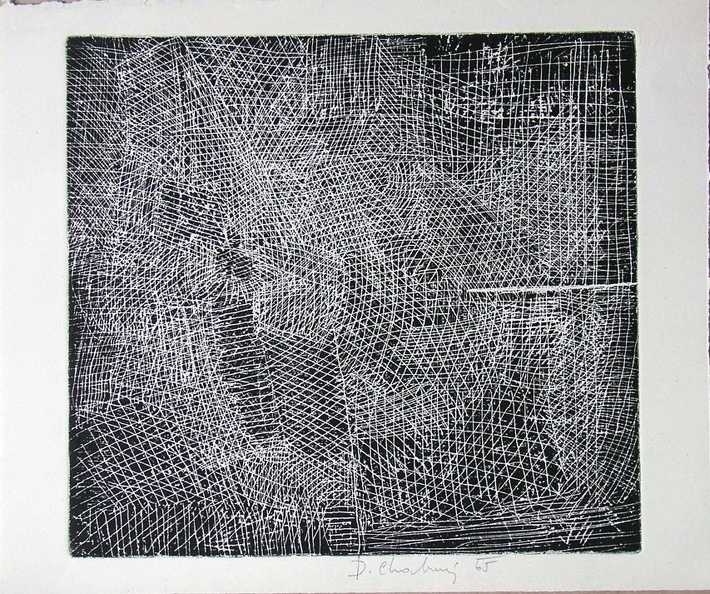 1965, 225×245 mm, lept, tiskařská barva, papír, sig.