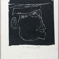 1959, 130×120 mm, tiskařská barva, papír, sig.