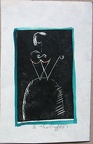 1961, 110×70 mm, ltiskařská barva, papír, sig.