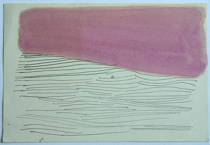 1961, 140×210 mm, tuš, akvarel, papír, sig.