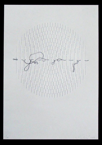1969, 420×290 mm, perforace, papír, niť, sig.