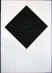 1969, 370×370 mm, sítotisk, sítotisková barva, papír, sig.
