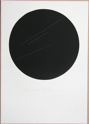 1970, prům. 250 mm, sítotisk, sítotisková barva, papír, sig., soukr. sb. 12