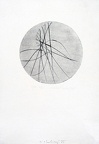1967, prům.160 mm, suchá jehla, tiskařská barva, papír, sig.