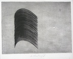 1968, 240×320 mm, suchá jehla, tiskařská barva, papír, sig.