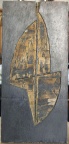 1960, 52×24,5 cm, dřevořez, překližka, Milenci, nesig.