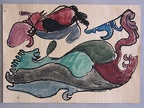 1962, 210×295 mm, papír, tuš, akvarel