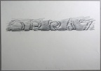 1975, 300×410 mm, frotáž, tužka, papír, sig.