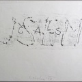 1977, 290×420 mm, frotáž, tužka, papír, sig.