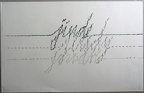 1977, 320×520 mm, frotáž, tužka, papír, sig.