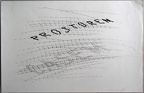 1977, 325×500 mm, frotáž, tužka, papír, sig., soukr. sb. 12