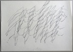 1978, 250×360 mm, frotáž, tužka, papír, sig.