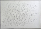 1978, 250×360 mm, frotáž, tužka, papír, sig.