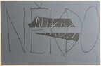 1978, 280×430 mm, koláž, tužka, pastelka, prořezávaný papír, sig.