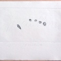 1976, 110×210 mm, reliefní tisk,otisk ruky, barva, papír, Zrcadlem, sig.
