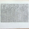 1976, 120×180 mm, reliefní tisk, barva, tužka, papír, Okrajem, sig.