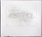 1976, 120×180 mm, reliefní tisk, tužka, papír, sig.