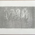 1976, 140×210 mm, reliefní tisk, barva, tužka, papír, Vidím, sig.