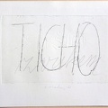 1976, 140×210 mm, reliefní tisk, tužka, papír, Slyším, sig., soukr.sb.12