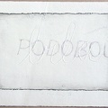 1976, 140×210 mm, reliefní tisk, tužka, papír, Bílá, sig.