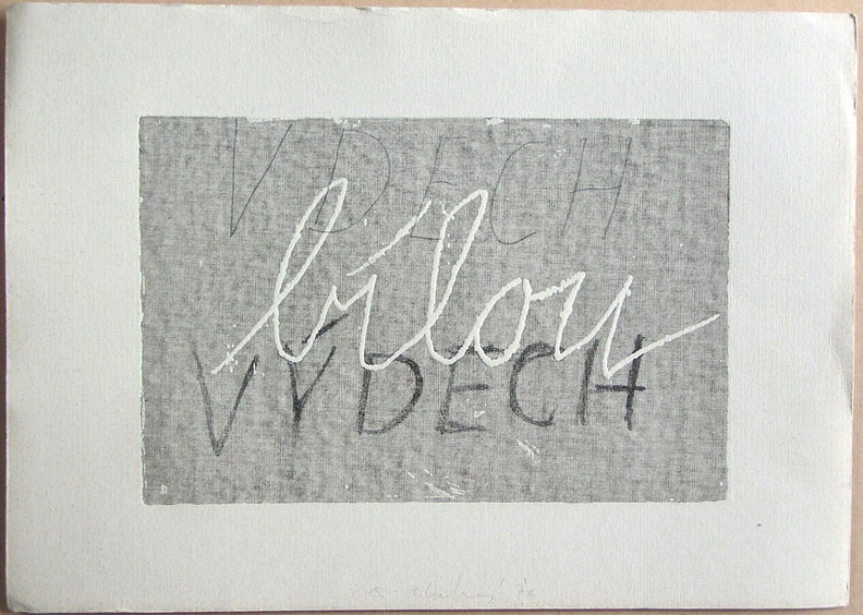 1976, 140×210 mm, lept, tužka, papír, Bílou, sig., soukr. sb. 12