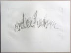 1976, 185×310 mm, reliefní tisk, tužka, papír, Jsem, sig. soukr. sb.12