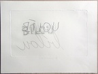 1976, 185×310 mm, reliefní tisk, tužka, papír, Jsem, sig.