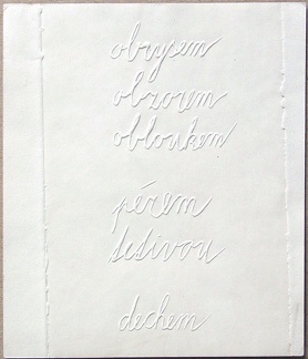 1976, 200×130 mm, reliefní tisk, papír, sig.