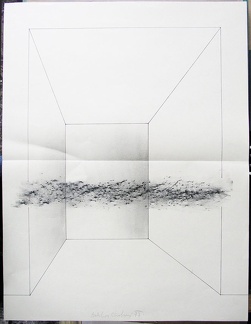 1977, 630×490 mm, frotáž, tužka, papír, sig.