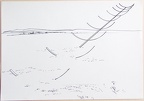 1973, 295×420 mm, tuš, papír, Projekt vzduchové plastiky země - vzduch, sig.