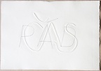 1977, 220×310 mm, reliéfní tisk, tužka, papír, sig.