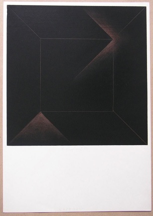 1972, 445×305 mm, sítotisk, pastelka, papír, Kazematy, sig.