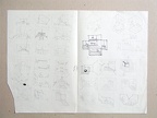 skicy 1968-75,tužka,fix, papír