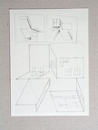skicy 1968-75, tužka, papír 