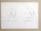 skicy 1968-75, kuličkové pero, papír