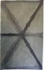 1988, 1520×950 mm, akryl, netkaný textil, sig.