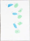 1990, 300×200 mm, tužka, barevné tuše, papír, G. Steinová, sig.