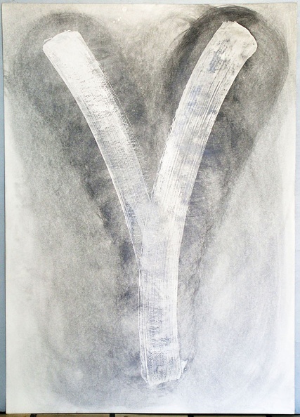 1984, 880×630 mm, tužka, akryl, papír, sig.